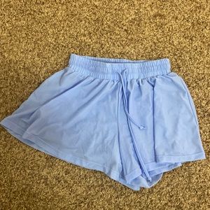 Halara high waisted drawstring 2 in 1 yoga shorts, size S